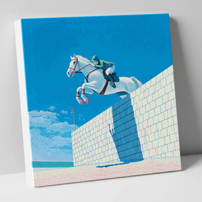 Clearance at the Wall show jumping horse canvas wall art