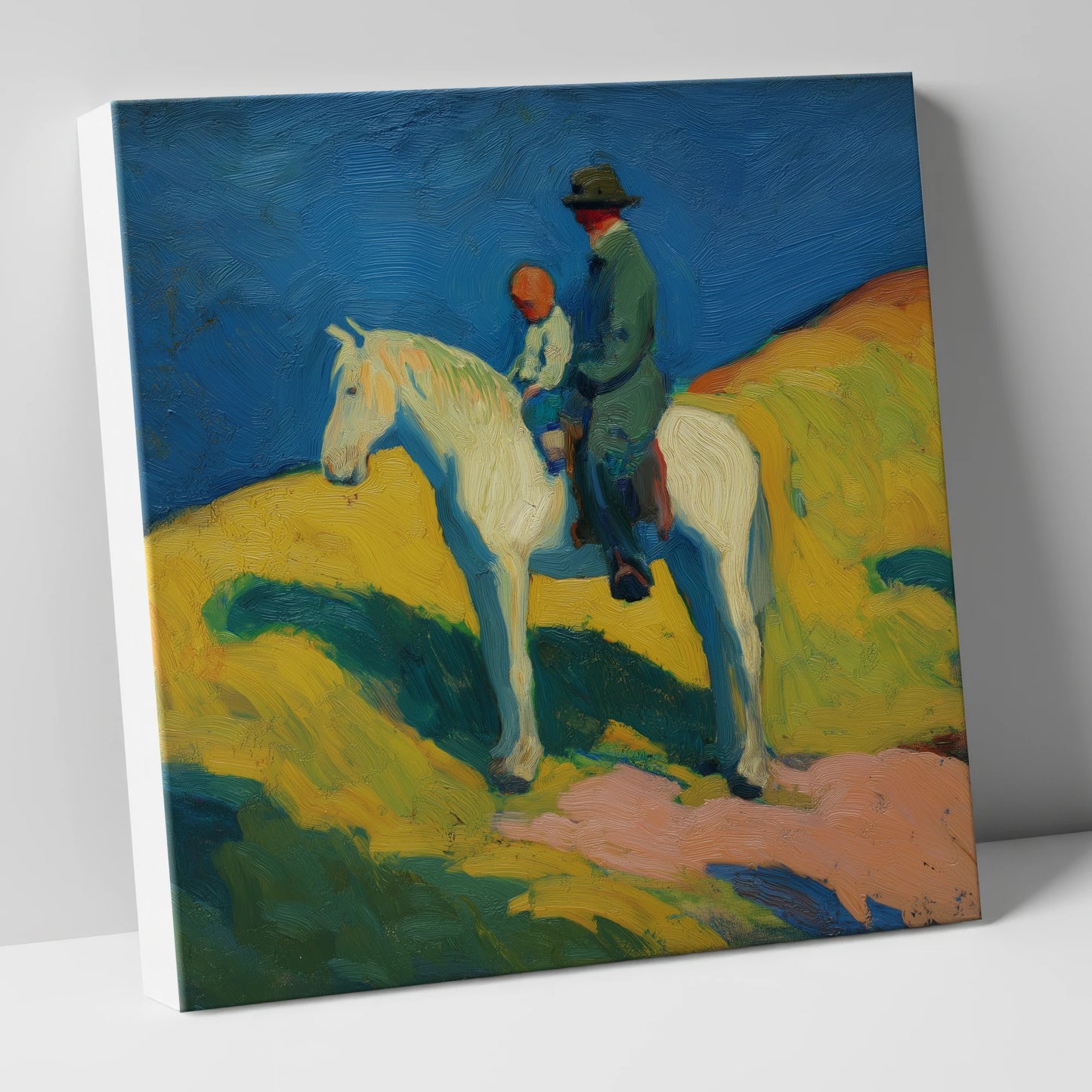 Generations in the Saddle horse & rider canvas wall art