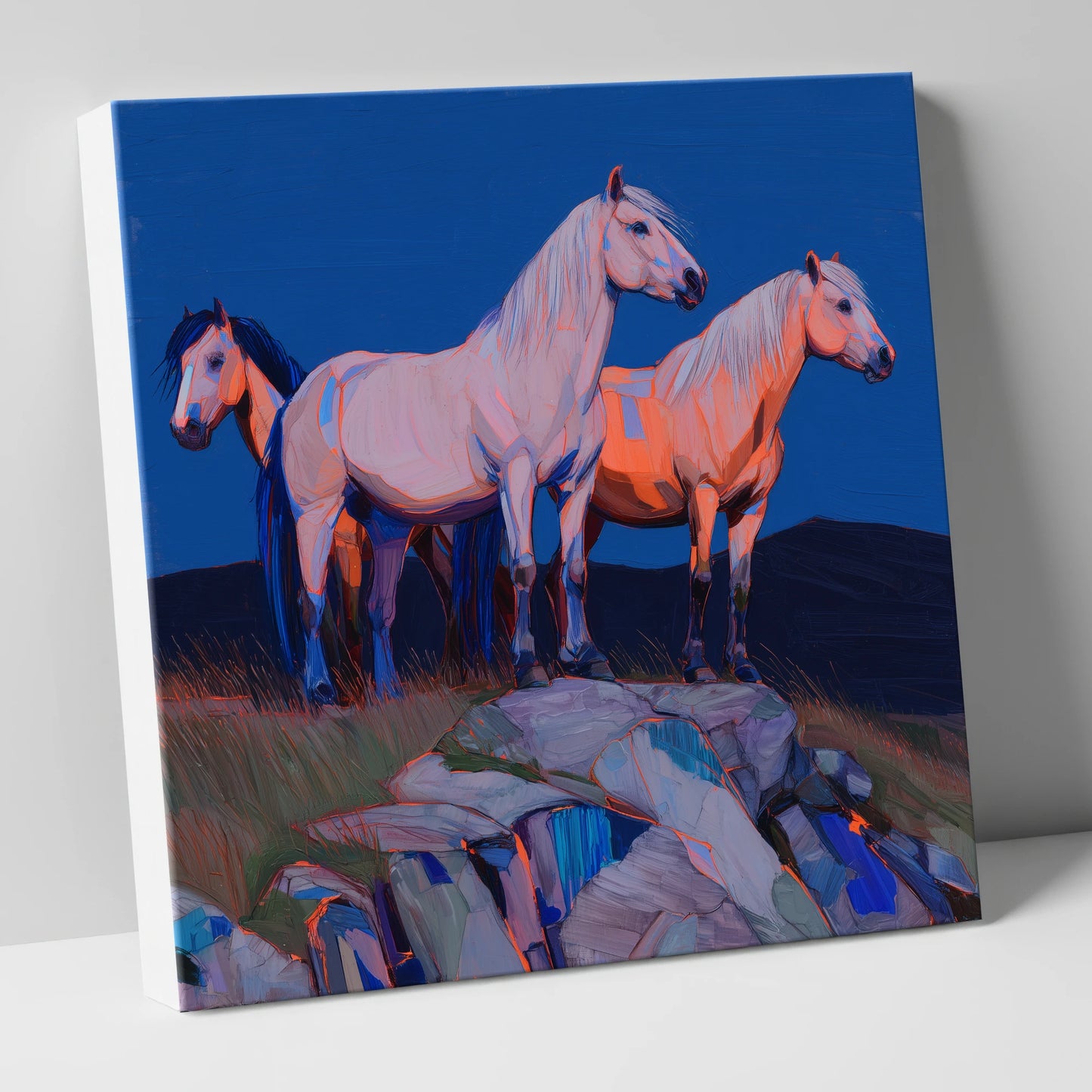 Vanguard of the Heights horse landscape canvas wall art