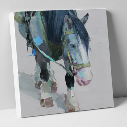 Quiet Strength horse breed canvas wall art