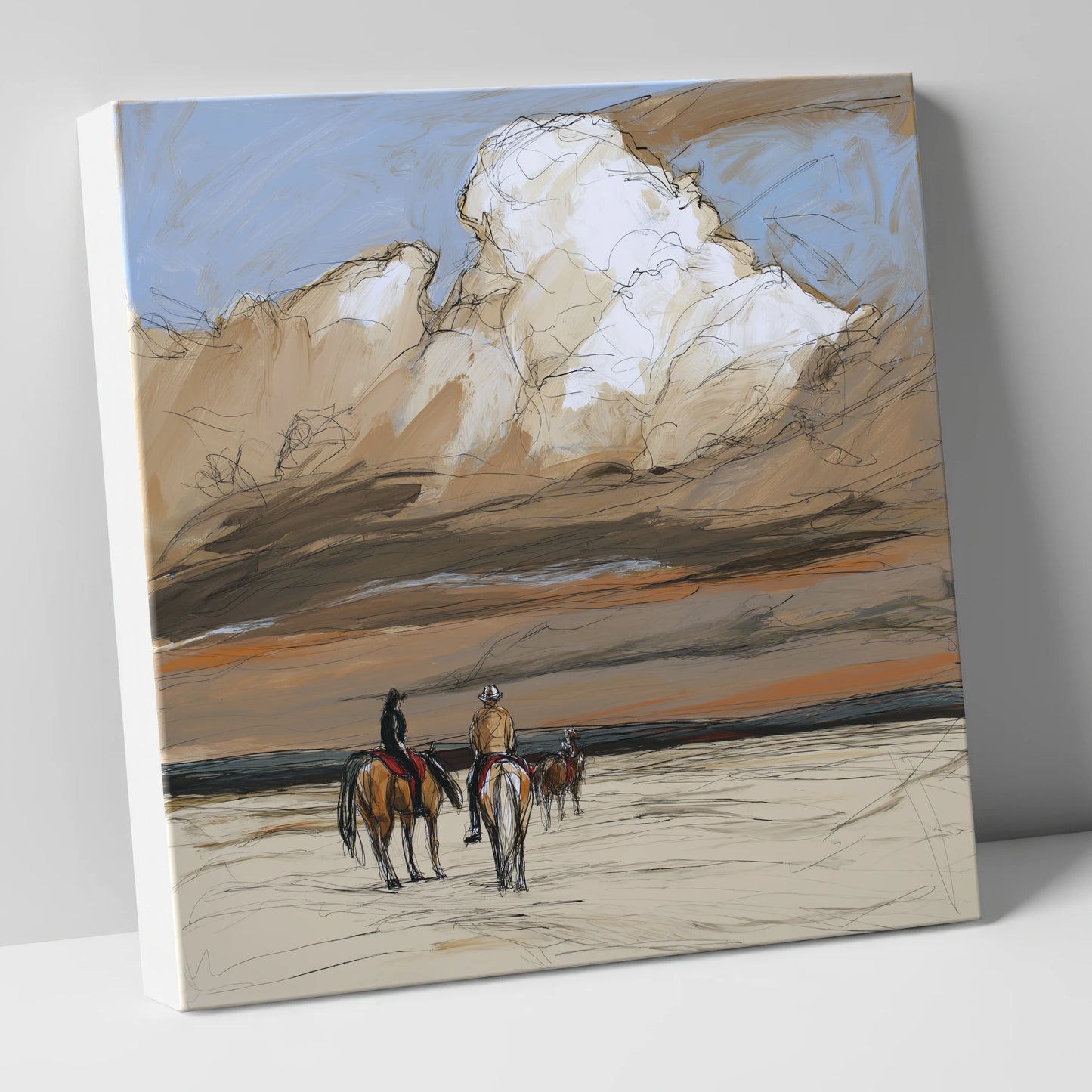 Boundless Skies horse landscape canvas wall art