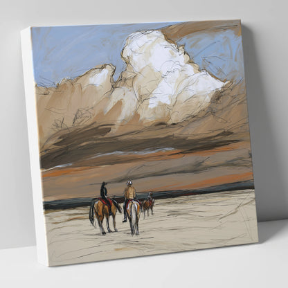 Boundless Skies horse landscape canvas wall art