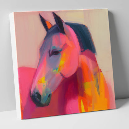 Painted Passion horse portrait canvas wall art