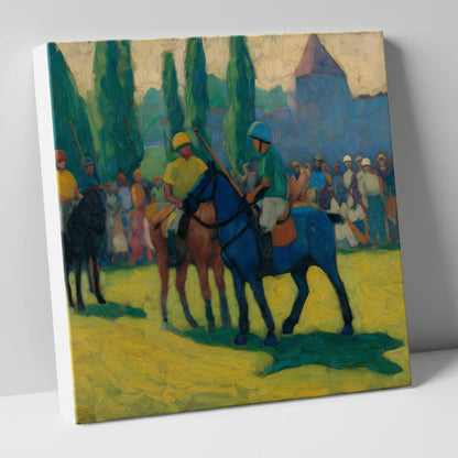Before the Chukka polo horse canvas wall art