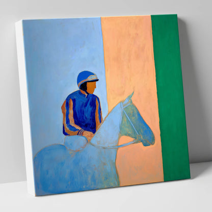 Paddock Serenity racing horse canvas wall art