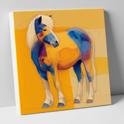 Vibrant Native Spirit horse breed canvas wall art