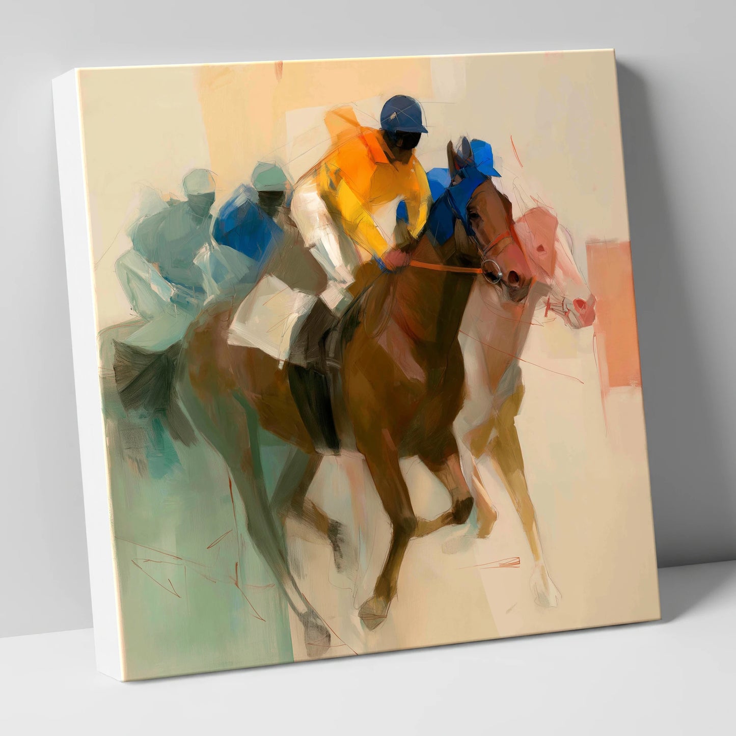 Breakaway Pace racing horse canvas wall art