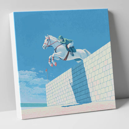 Clearance at the Wall show jumping horse canvas wall art