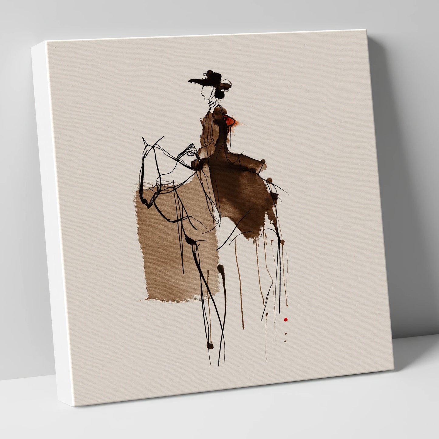 Timeless Western Rider western horse canvas wall art