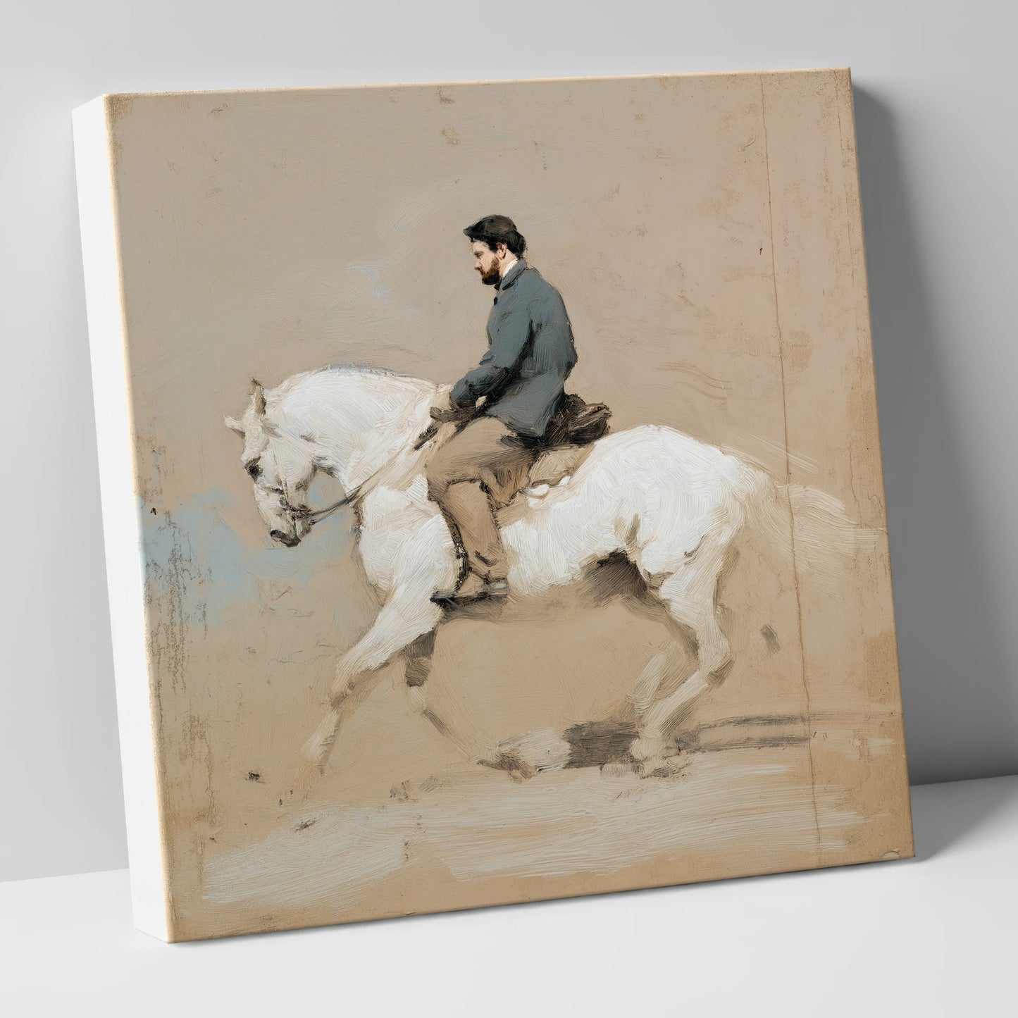Collected Elegance dressage horse canvas wall art