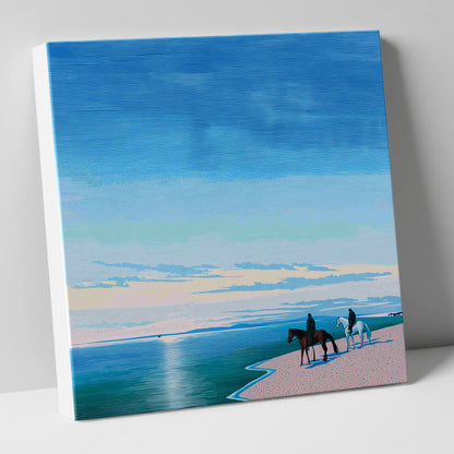 Horizon Bound horse landscape canvas wall art
