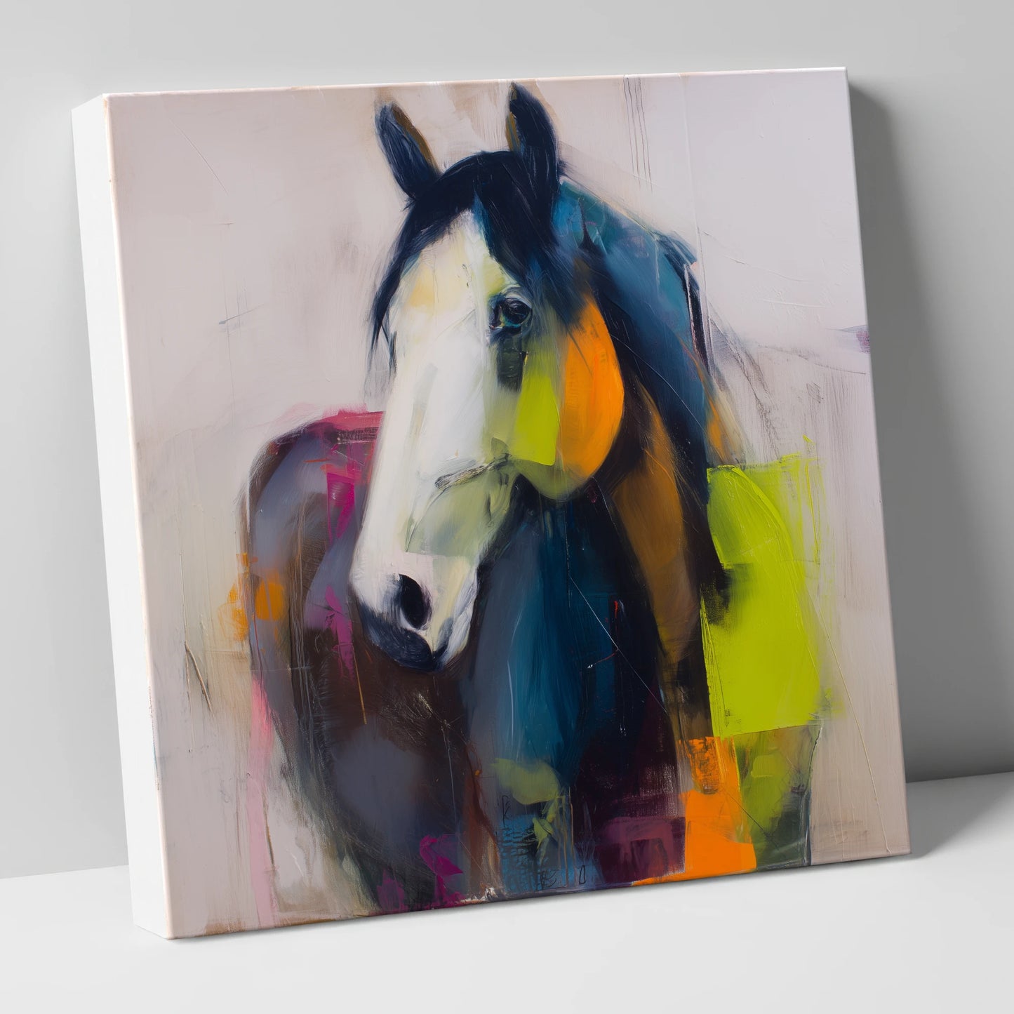 Vivid Equine Expression horse portrait canvas wall art