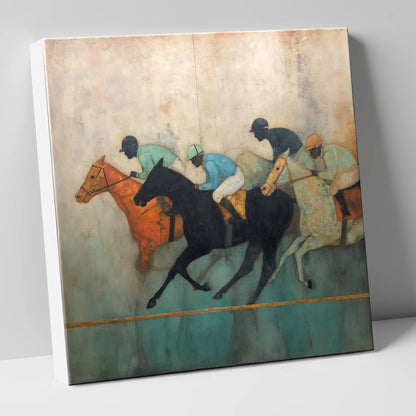 The Golden Furlong racing horse canvas wall art