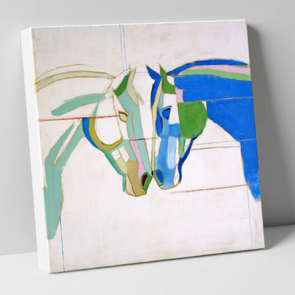 Architectural Harmony horse portrait canvas wall art