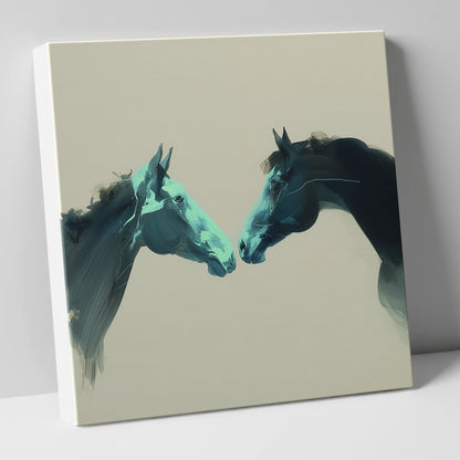 Quiet Connection horse portrait canvas wall art
