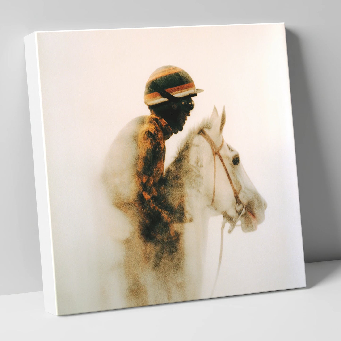 Echoes of the Track racing horse canvas wall art