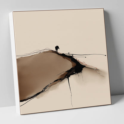 High Ground Silhouette horse landscape canvas wall art