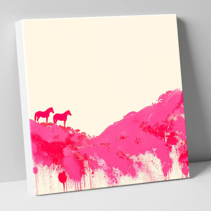 Magenta Ridge horse landscape canvas wall art