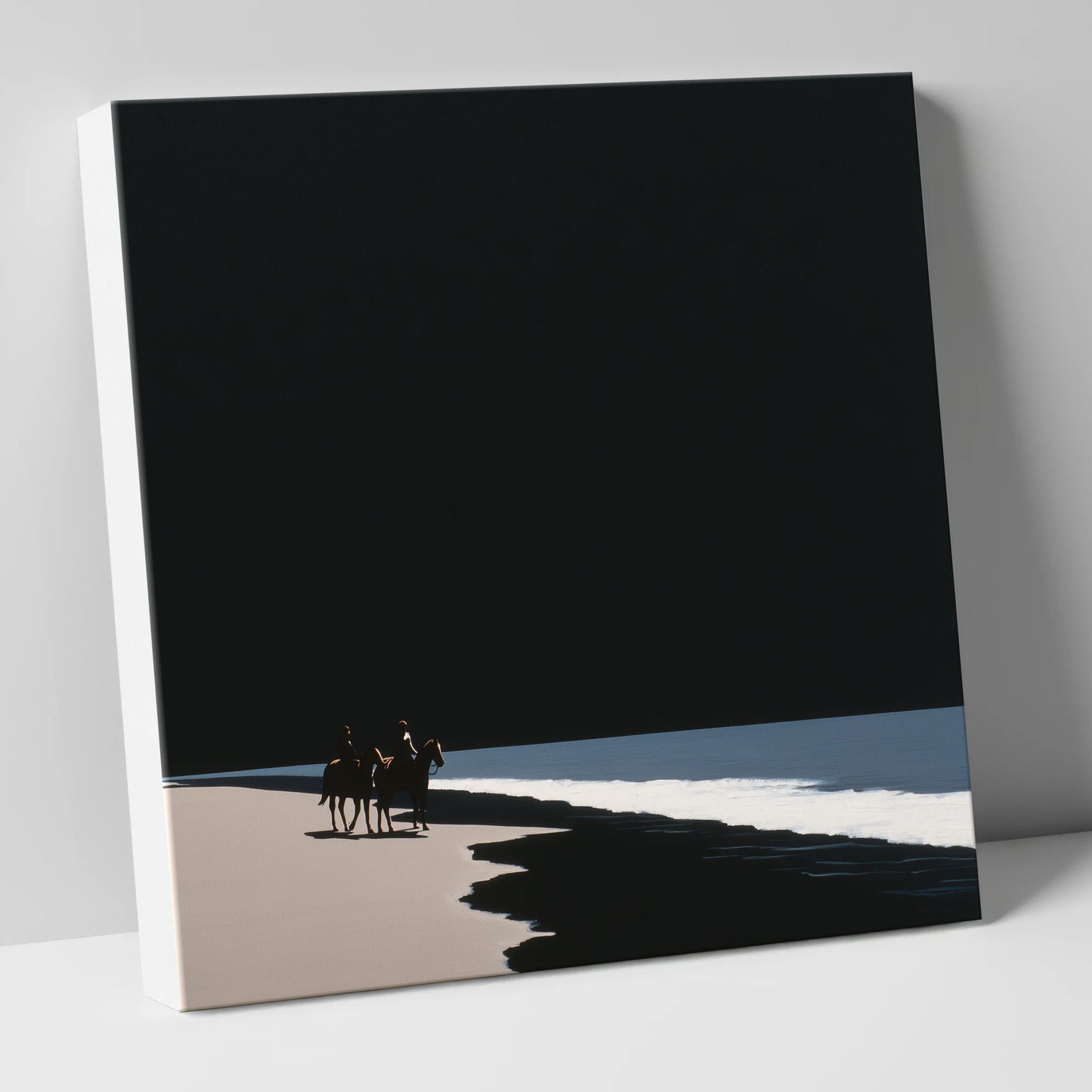 Obsidian Shores horse landscape canvas wall art