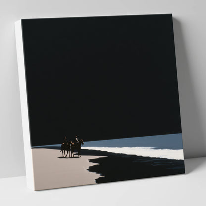 Obsidian Shores horse landscape canvas wall art