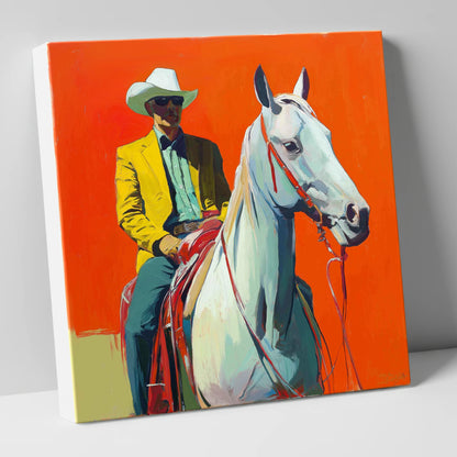 The Bright Frontier western horse canvas wall art