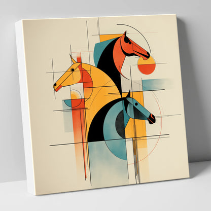 Rhythmic Racing Profiles racing horse canvas wall art