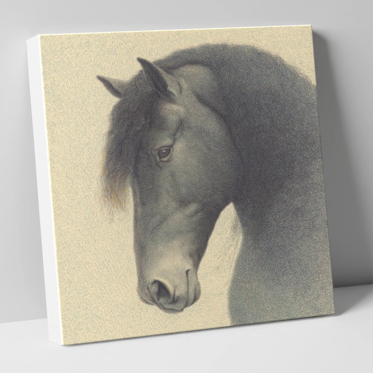 Quiet Nobility horse breed canvas wall art
