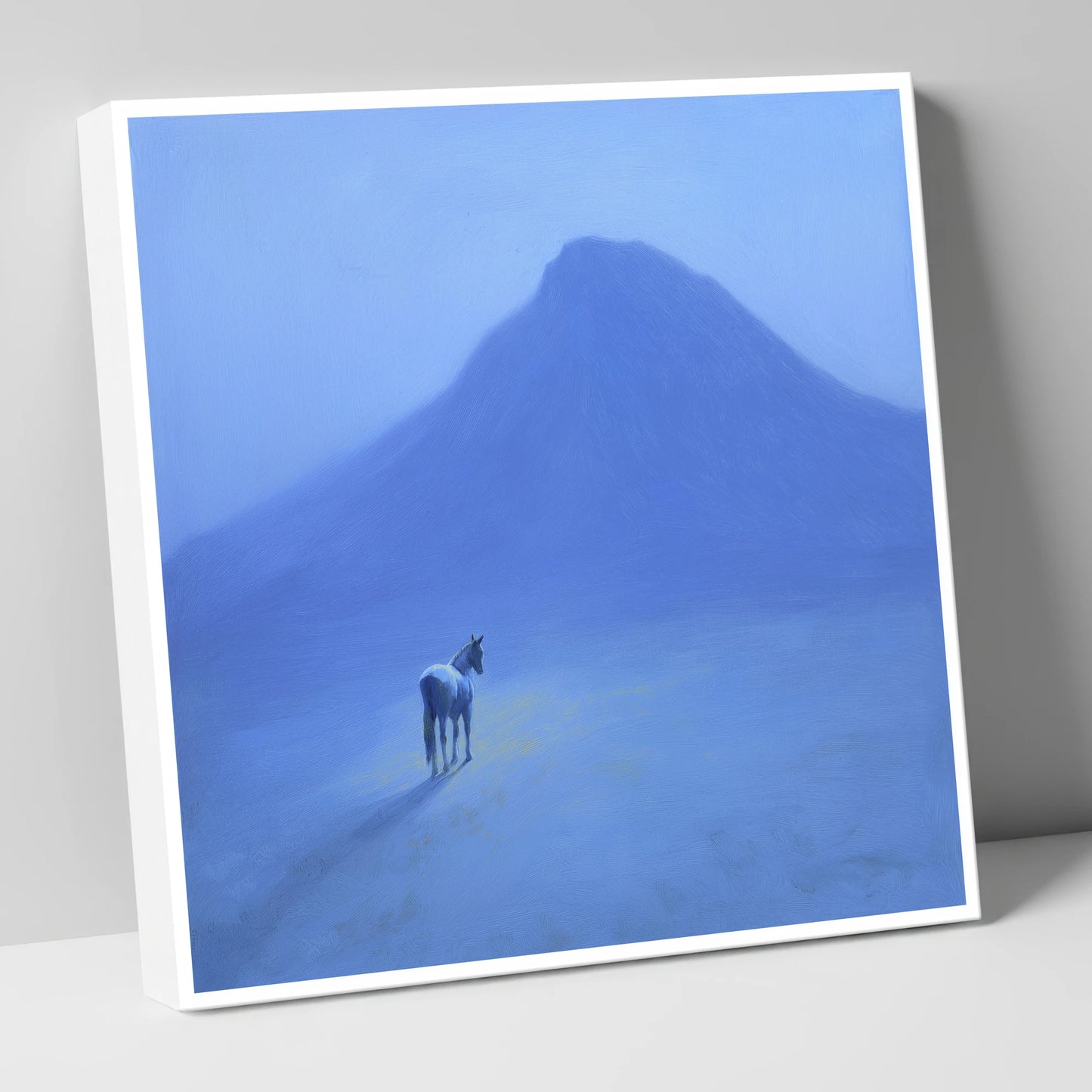 The Silent Peak horse landscape canvas wall art