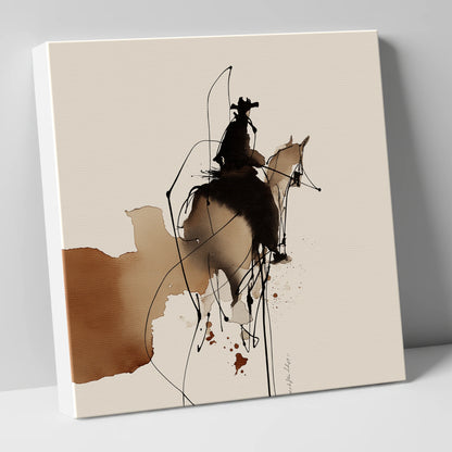 Rhythm of the West western horse canvas wall art
