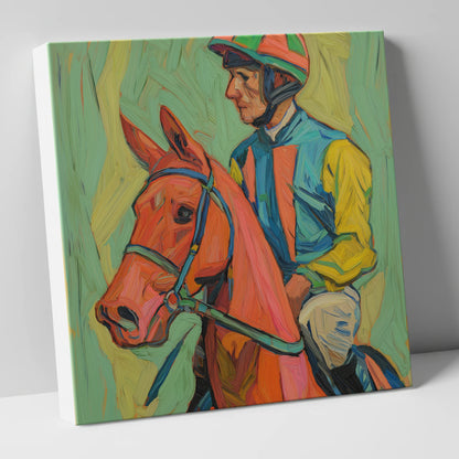 Colours of the Turf racing horse canvas wall art