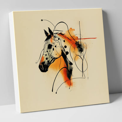 Vibrant Appaloosa Spirit horse breed canvas wall art