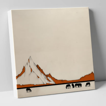High Country Silhouettes horse landscape canvas wall art