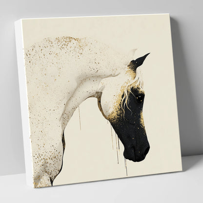 Gilded Splendour horse breed canvas wall art