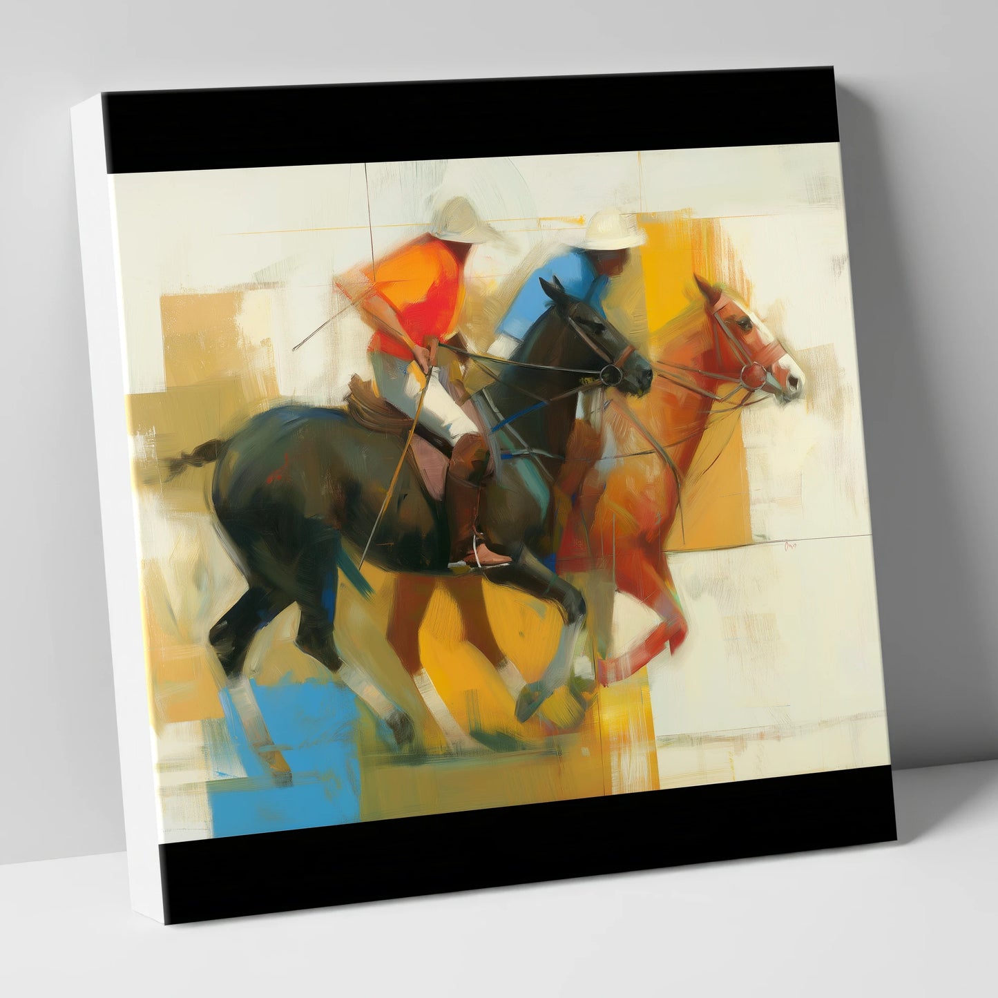 The Final Chukka polo horse canvas wall art