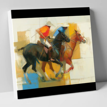 The Final Chukka polo horse canvas wall art