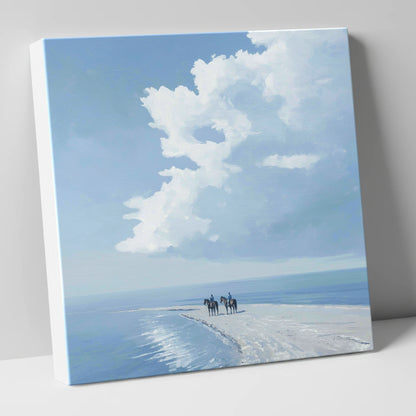 Edge of the Tide horse landscape canvas wall art