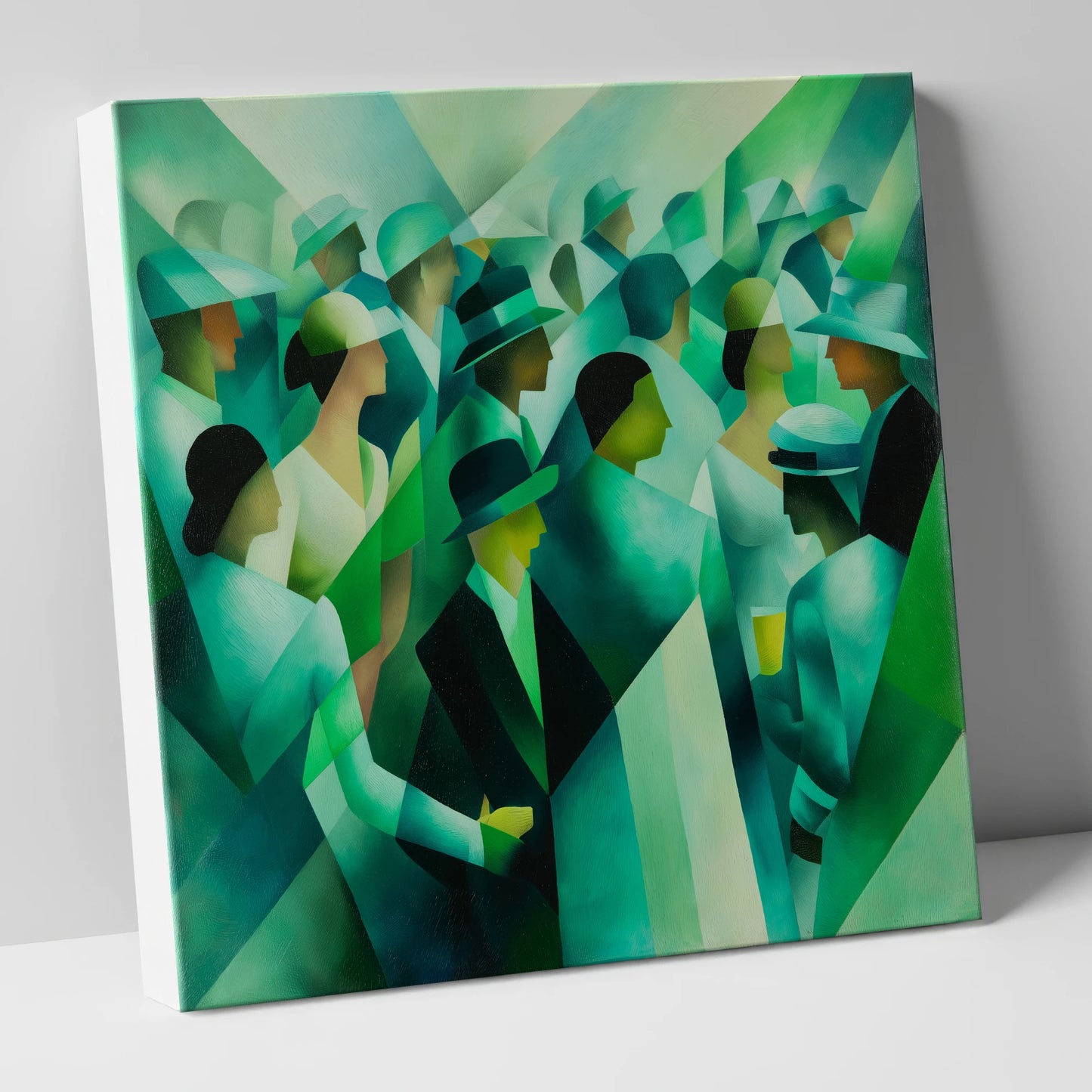 The Emerald Enclosure racing horse canvas wall art