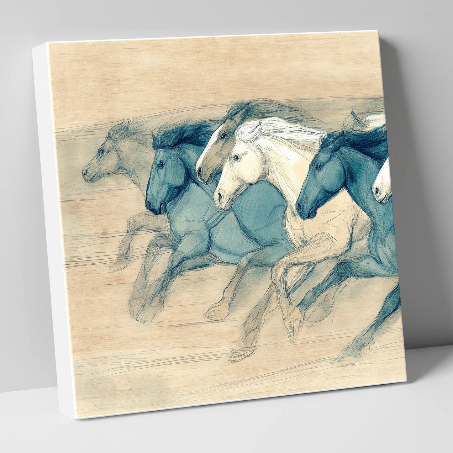 Rhythm of the Herd wild horses canvas wall art