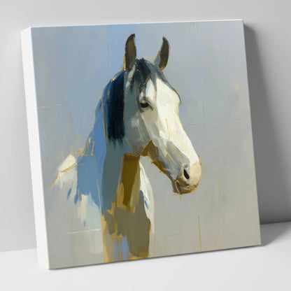 Luminous Morning Watch horse portrait canvas wall art