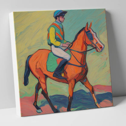 The Colour of Racing racing horse canvas wall art