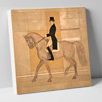 Collected Elegance dressage horse canvas wall art