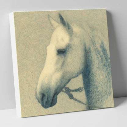 Quiet Nobility In Profile horse portrait canvas wall art