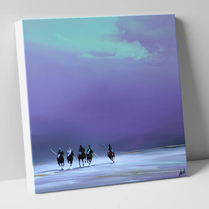 The Final Chukka polo horse canvas wall art