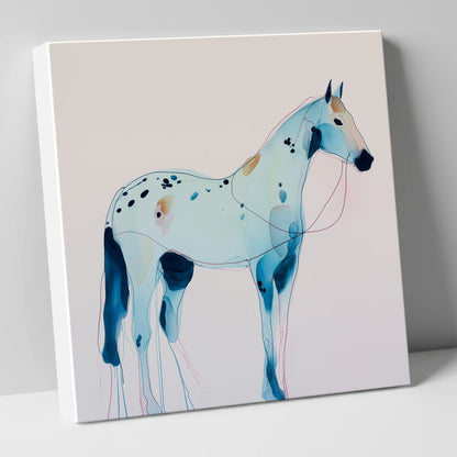 Ethereal Blue Appaloosa horse breed canvas wall art
