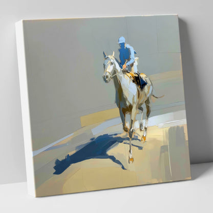 Shadows in the Paddock racing horse canvas wall art