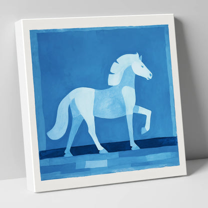 Azure Equine Form horse breed canvas wall art