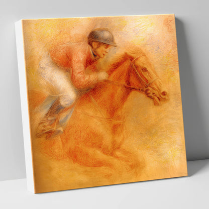 The Final Furlong racing horse canvas wall art
