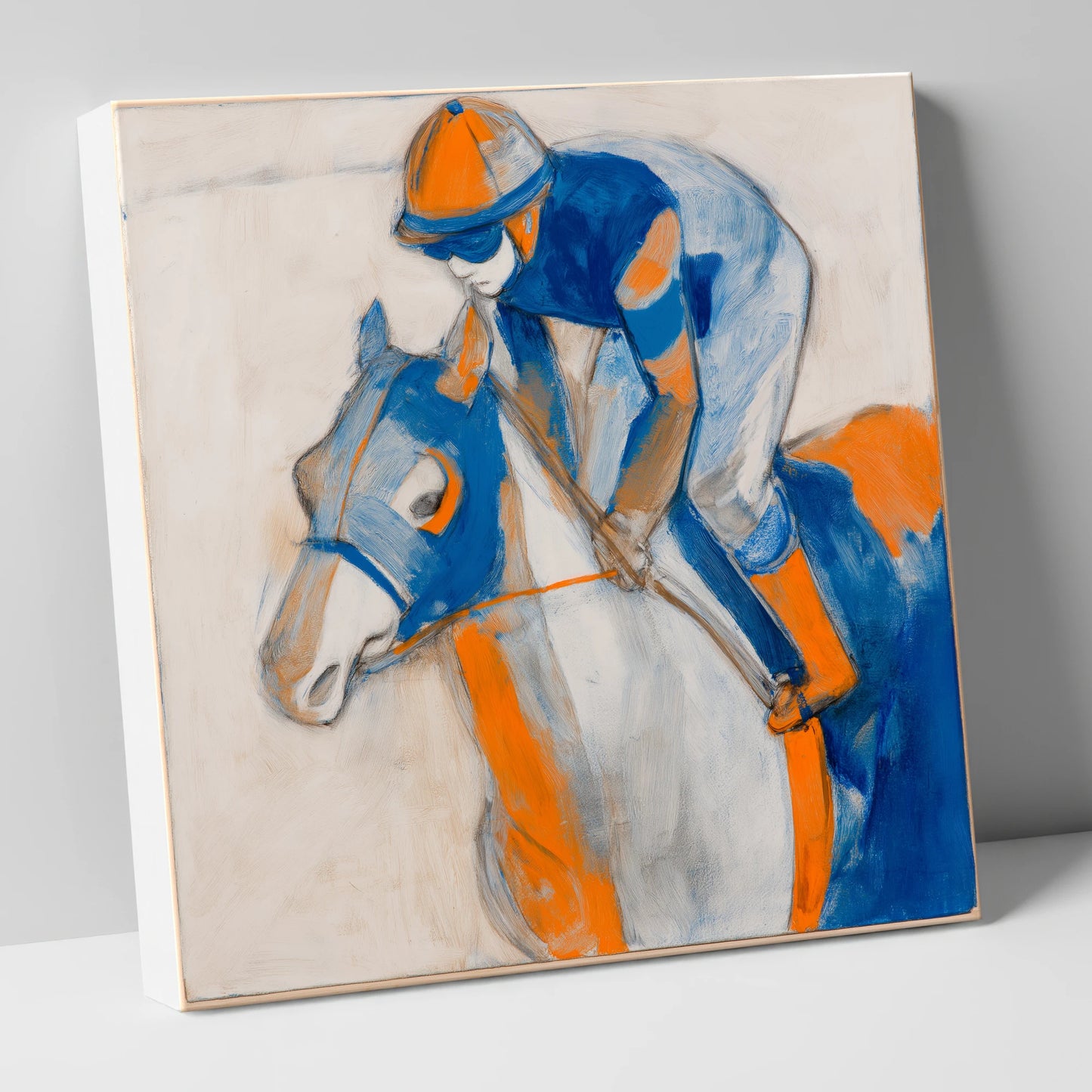 Bold Racing Silks racing horse canvas wall art