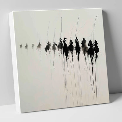 The Ethereal Field racing horse canvas wall art