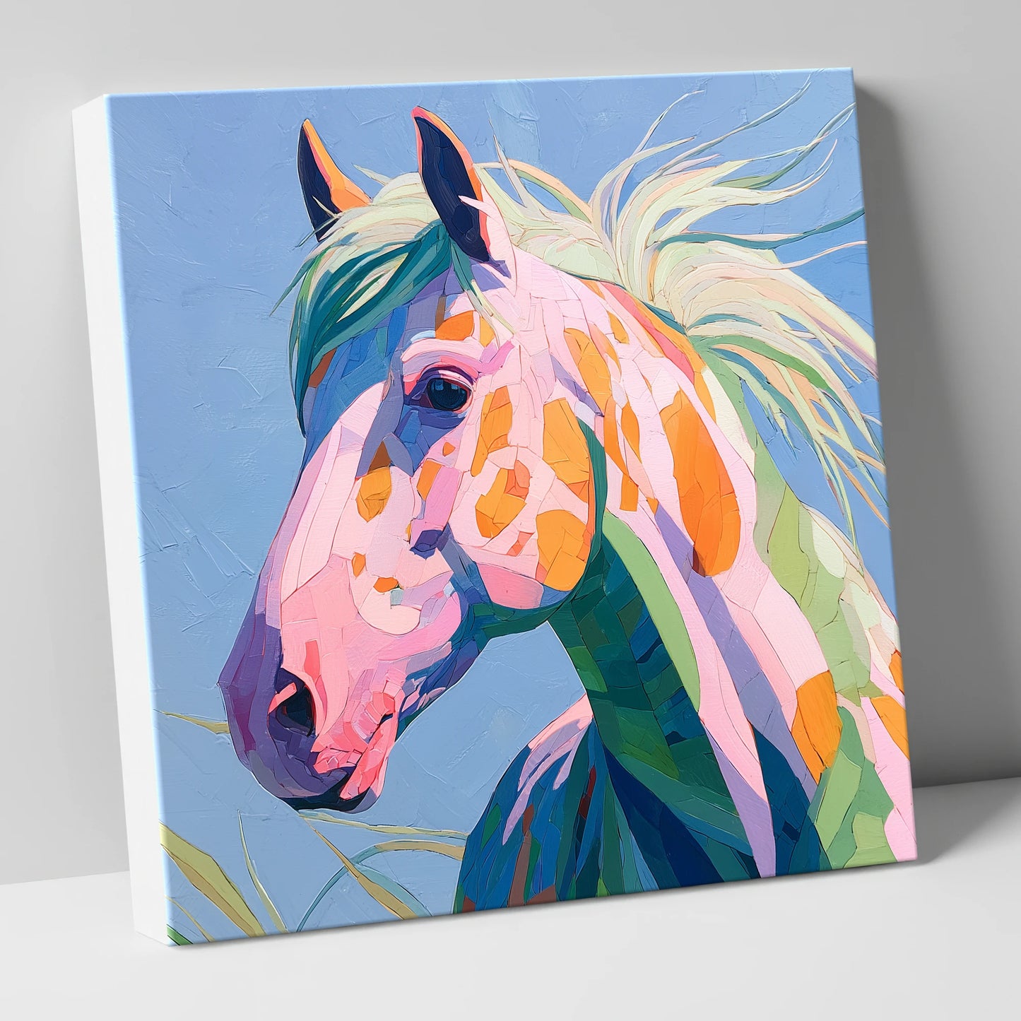 Technicolour Spirit horse breed canvas wall art